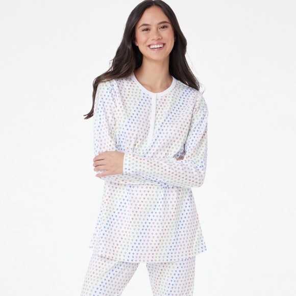 Roller Rabbit Disco Hearts Pajamas top - Picture 3 of 6